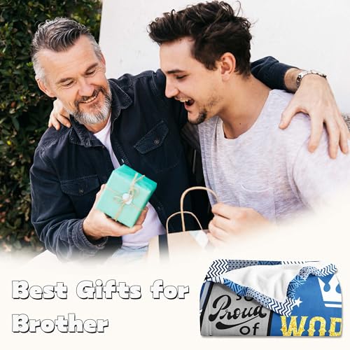 Gifts for Brother Fathers Day, Best Brother Birthday Gifts from Sister Blanket 60"x50", Brothers Blankets from Sister