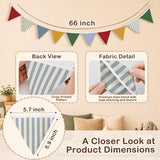 Playroom Wall Decor Pennant Banner Flags 5.5Ft, Classroom Pennant Banner, Nursery Baby Girls Boys Banner Toddler Room Decor for Kids Bed Birthday Party Baby Shower