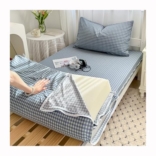 Printed Zippered Futon Cover for Japanese Futon Floor Mattress, Full Size Waterproof Zipper Mattress Protector Pad Bed Cover, Super Soft Thai/Korean Sleep Mat Cover,C,120x200cm/47x79in