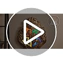 Paladone - Harry Potter - Hogwarts Crest - Lamp with Control Wands Black