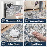 Runners for Hallways Ultra Non-Slip 2x10 Long Runner Rugs Washable Abstract Tear and Stain Resistance No Pile Lightweight Modern Rug Runners for Entryway, Kitchen, Walkway, Entrance, Multi
