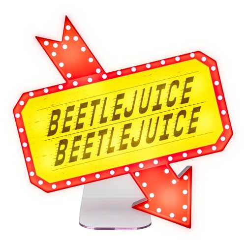 Paladone Beetlejuice Icon Accent Light - Officially Licensed Merchandise from Iconic Retro Horror Movie, Spooky Room Decor and Gift, Gothic Bedroom Accessory and Nightlight for All Ages