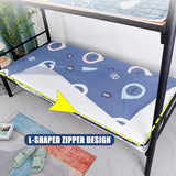 K,80x190cm,LDLCYCN 100% Cotton Futon Mattress Cover with Zipper for Full/Queen Size Full Wrap Japanese Floor Mattress Futon Cover Dustproof Cover for Bedroom RV Mattress Futon Slipcover