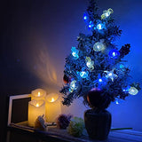 Ocean Themed String Lights Marine Life Night Light Beach Décor Sea Turtle Seahorse Starfish Clam Decorative Lights Battery Operated USB Plug in 30LED 10ft Christmas Tree Ornaments Holiday Bedroom