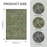 8x10 Area Rugs Floral Large Area Rug Living Room Rug, Green