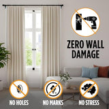 Spark Innovators Tap Curtain Rod Bracket, Bronze, Set of 2 – No Drill Curtain Rod Brackets, Damage-Free, Easy to Install | Fits 1.25" Rods, Holds up to 30 lbs, As Seen on TV – Great Gift Idea for Moms