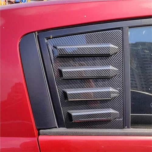 Compatible with Tiida 2005-2010 Versa 2007-2012 Hatchback ABS Carbon Fiber Car Rear Window Louver Cover Exterior
