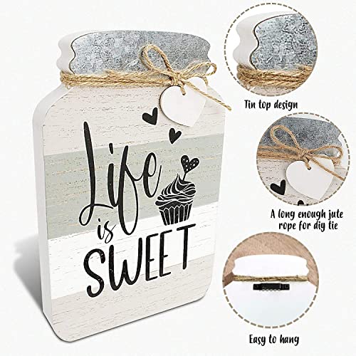 Old Shack Collection – Kitchen Wall Decor Set of 4 – Durable Kitchen Wall Art – Refined Kitchen Decor to Elevate Your Home, Crafted for Lasting Style, Each sign: 8×5 in