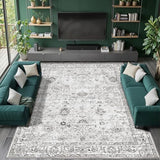 Grey Area Rug 5x8 for Living Room Bedroom