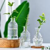 Glass Bud Vase Set of 32 pcs,Bud Vases in Bulk,Small Vases for Centerpieces, Mini Flower Vase Bulk for Rustic Wedding Home Table Decorations