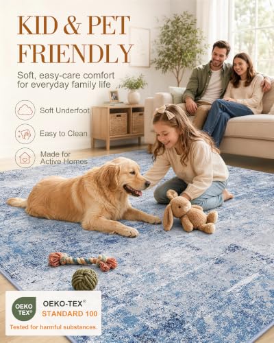 OLANLY 2x10 Washable Runner Rug, Soft Non Slip Carpet for Hallway Kitchen