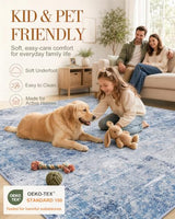 OLANLY 3x4 Washable Accent Rug, Soft Non Slip Carpet for Entryway Bedside
