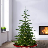 National Tree Company 'Feel Real' Pre-lit Artificial Christmas Tree | Includes Pre-strung White Lights and Stand | Norwegian Spruce - 7.5 ft