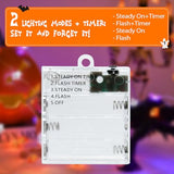 cshare Halloween String Lights, Pumpkin Ghost Bats Mini Halloween Lights with Timer Indoor Battery Operated 9.8ft 30LED Trick or Treat Decorations for Home Decor Indoor Party Holiday