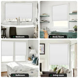 LazBlinds No Tools No Drill Cordless Cellular Shades, Blackout Light Blocking Honeycomb Shades for Home, Thermal Insulation Blinds for Windows, 22" W x 36" H, White