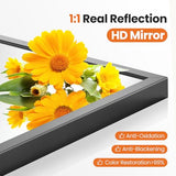 Sweetcrispy 24"x36" Arched Black Bathroom Mirrors for Wall | Bathroom Mirrors for Over Sink, Metal Framed with HD Shatter-Proof Glass for Entryway, Bedroom, Home Decor