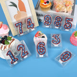 American Flag Birthday Candle Red Blue Sequin Number 1 Candle Perfect for Independence Day and Captain America Birthday Party Decorations Favors