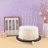 PHD CAKE 24-Count Silver Spiral Long Thin Birthday Candles, Cake Candles, Birthday Parties, Wedding Decorations, Party Candles