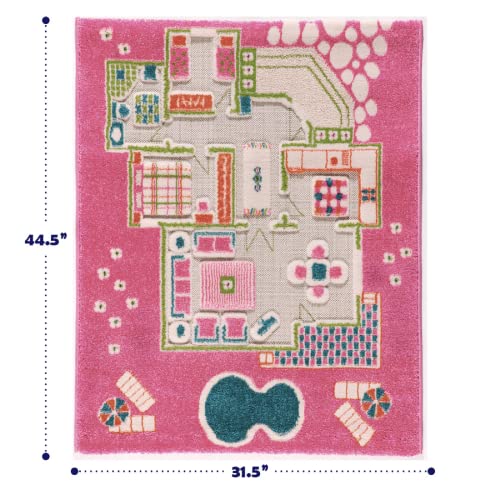 Playhouse Pink by IVI 3D Play Rugs, 31.5x44.5 Inches