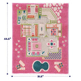 Playhouse Pink by IVI 3D Play Rugs, 31.5x44.5 Inches