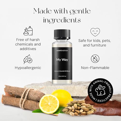 My Way Diffuser Oil Inspired by the 1 Hotel Scent Miami Beach | Luxury Hotel Scent Fragrance Oil for Diffusers | Notes of Cardamom, Leather, Lemon & Iris | 120ml, 4.05 fl oz