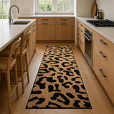 Leopard Hallway Runner Rugs 2x6: Washable Non Slip Cheetah Rug