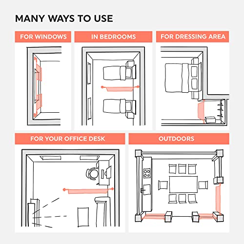 Wire Curtain Hanging System - 16ft Stainless Steel Room Divider Rod | Willow & Eva