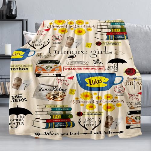 Soft Anti-Pilling Fleece Flannel Blanket, Cozy and Warm Throw Blanket for Sofa, Bed, Camping, Hypoallergenic & Wrinkle Resistant (50"x40")