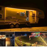 20FT Warm White Rope Lights Outdoor, 12V IP65 Waterproof Led Rope Lights Indoor Cuttable, Flexible Led Strip Lights Cuttable Plug-in for Patio Deck Bedroom Kitchen Bedroom Christmas