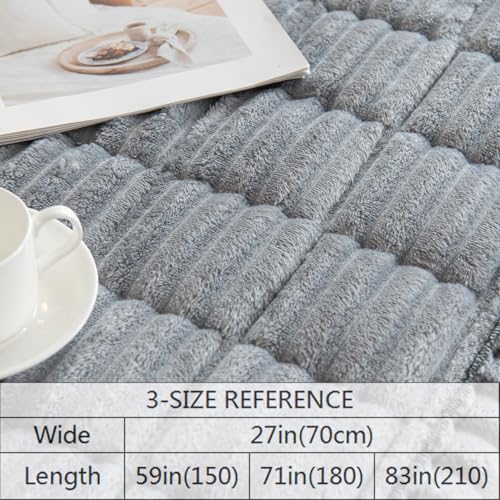 Gumfolk Pet Couch Covers for Sofa Slipcovers Couch Protector for Dogs Washable Cushion Cover, Sofa Pad Blanket Furniture, Grey, 27in*59in