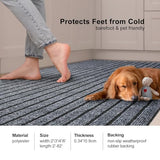 2' x 6' Runner Rugs with Rubber Backing, Outdoor Indoor Utility Non Slip Carpet Rug Runner for Hallway, Custom Size Area Rugs Mat for Entryway Balcony Patio Kitchen Garage Stair Laundry