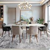 Abstract Rugs for Living Room 7x9: Large Modern Indoor Washable Area Rug