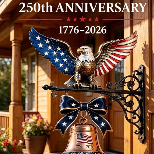 Spirit of Liberty Eagle Bell, 250th Anniversary Eagle Wall Bell (B)