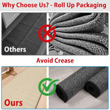 GOYLSER 19ft Jute Running Rugs for Hallway, Kitchen Rug Runner Non Slip Washable Hall Runner Rug, Beige Runner for Kitchen Floor Non Slip