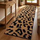 Leopard Hallway Runner Rugs 2x8: Washable Non Slip Cheetah Rug