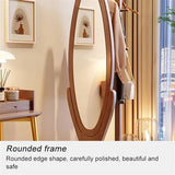 Full-Length Mirror Full-Body Floor Mirror, Rotatable Coat Rack, Bedroom Multi-Functional Fitting Mirror and Clothes Hanger Combination Full Length Floor Mirror (B)