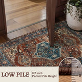 Tangsoo Oriental 2x6 Washable Runner Rugs for Hallways, Non Slip Runner Rug