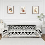 MYSKY HOME Couch Cover for Sectional Sofa Set Boho Geometric Furniture Sofa Cover Washable for Dog Cat Pets Couch Cover 3 Seat Sofa Chenille Couch Protector Multi-Use Couch Covers Blanket,71" X134"