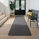 Runner Rug for Hallway, 2x8 Dark Grey Washable Non Slip Runner Rug