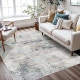 4x4 Rug Square Washable: Non Slip Abstarct Entryway Area Rugs