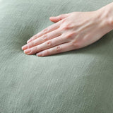 MIULEE Boho Linen Fringe Decorative Throw Pillow Covers Aqua Green 20x20