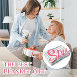 Super Soft Hug Blanket for Women 50"x60" Thinking of You Gift for Her | Inspirational Healing Gift for Cancer Patients, Post Surgery Recovery, Chemo Support, Hospital Stay