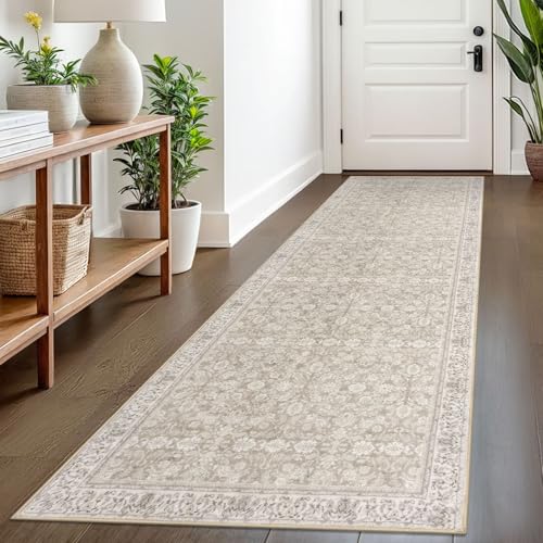 2.6x8 Washable Runner Rug, Non Slip Area Rug for Hallway Kitchen