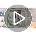 Room Divider, No Drilling Curtain Rod Wall Divider for Space Partition, Adjustable 4-10ft(H) 28-70inch(W) Heavy Duty Floor to Ceiling Tension Rod Dividers Temporary Privacy Separator Window Rods Black