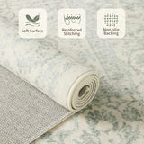 8x10 Area Rugs,Large Rugs for Living Room(Green)