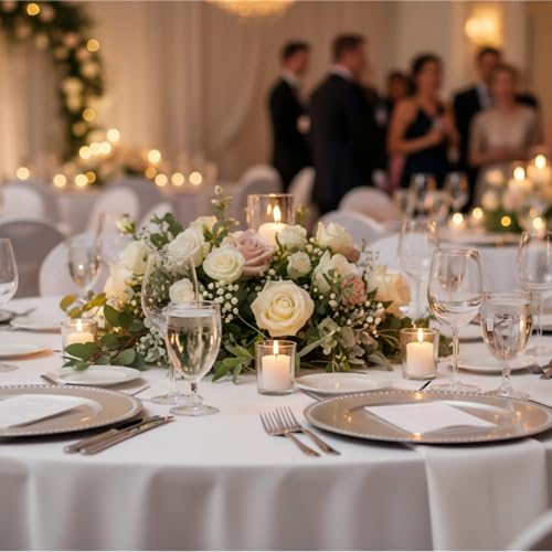 Letine 36-Pack Votive Candle Holders - Clear Glass Tea Light Holders - Glass Votive Candle Holder Bulk for Wedding Centerpieces/Home Table Decor/Propose/Christmas and Summer Party Decor