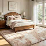 Shag Area Rugs for Bedroom Living Room,6X9 Ultra Soft Fluffy Area Rugs for Dorm,Indoor Carpet Plush Rugs for Home Decor,Camel