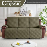 KinCam 100% Waterproof Recliner Loveseat Cover with Console X1, Recliner Couch Covers X1, Recliner Chair Covers X1(Gray Green)