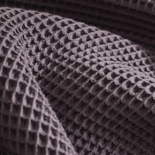 BOLL & BRANCH Waffle Bed Blanket, Twin/Twin XL, Plum