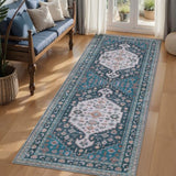 Tangsoo 2x6 Runner Rug for Hallways,Vintage Washable Non-Slip Indoor Rug